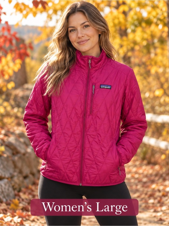 Patagonia Jackets & Blazers - Patagonia Women's large Nano Jacket - Raspberry burgundy